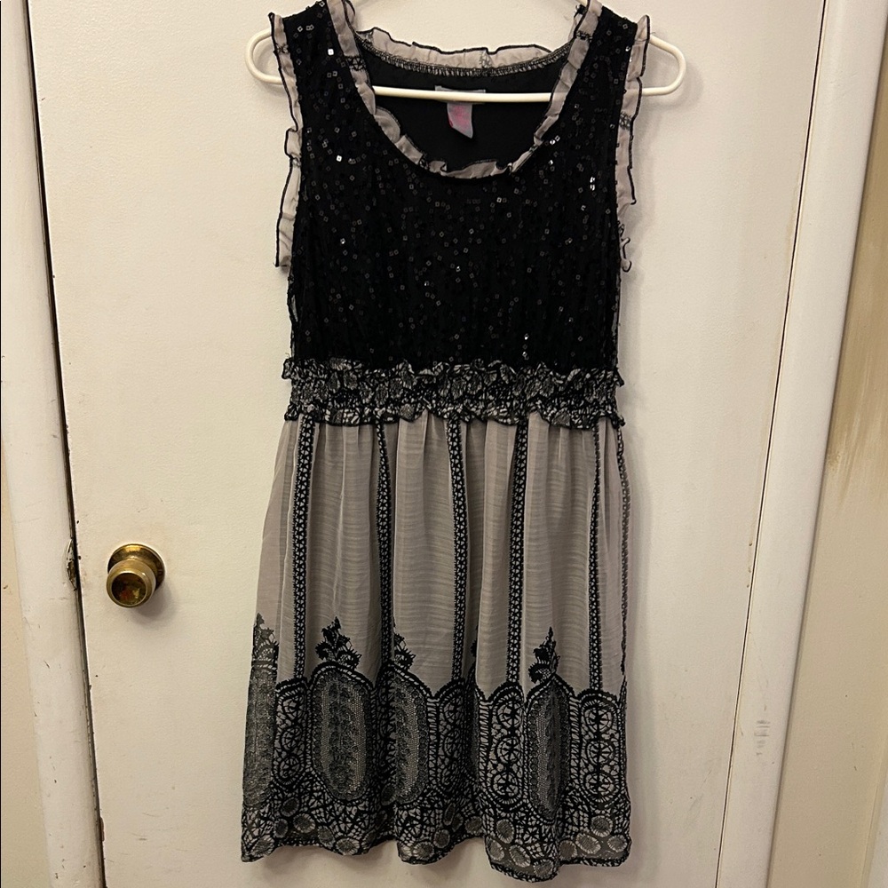 Ultra Pink Women’s Dress Black/Grey Size Medium